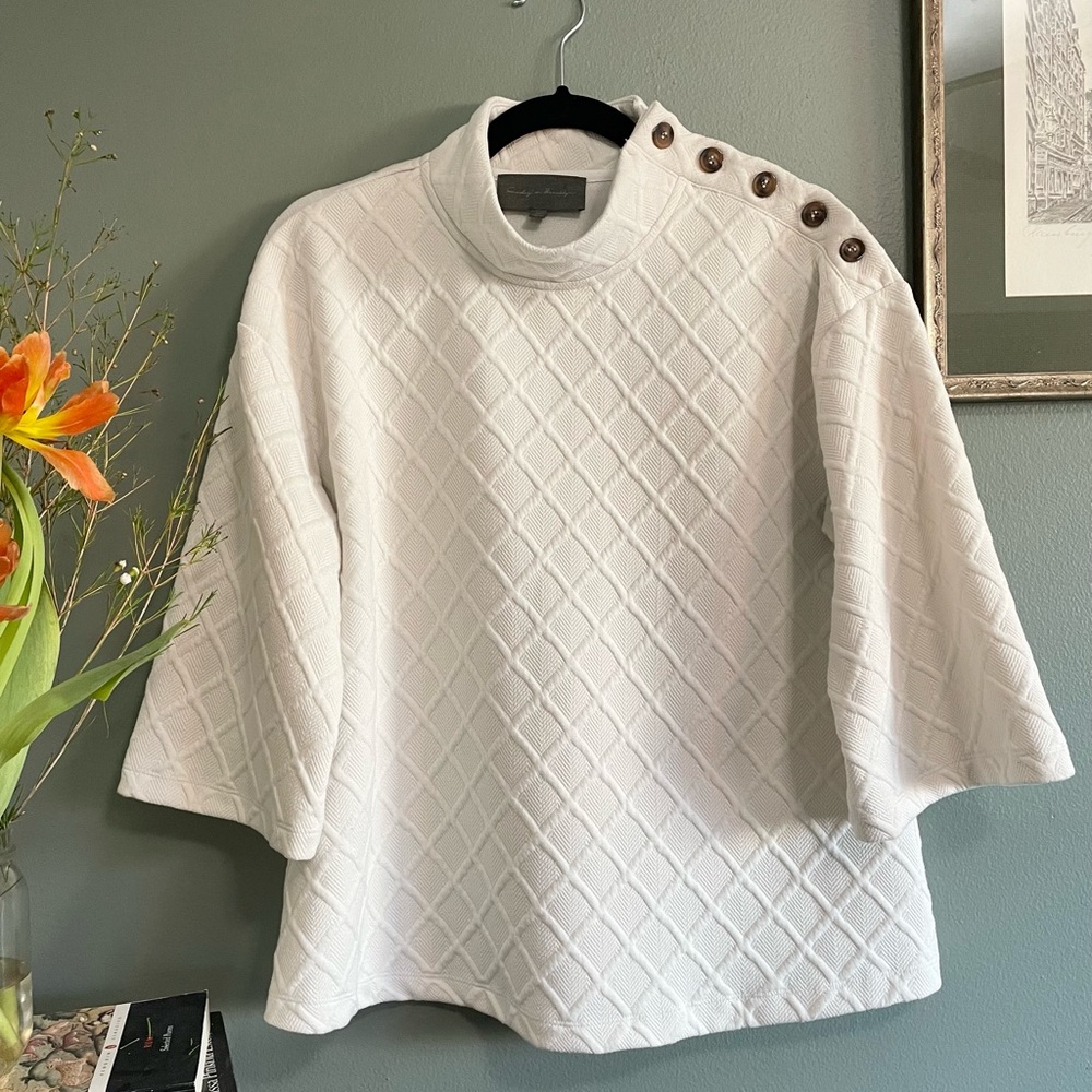 Sunday in Brooklyn 'Mollie’ Button Shoulder Sweater